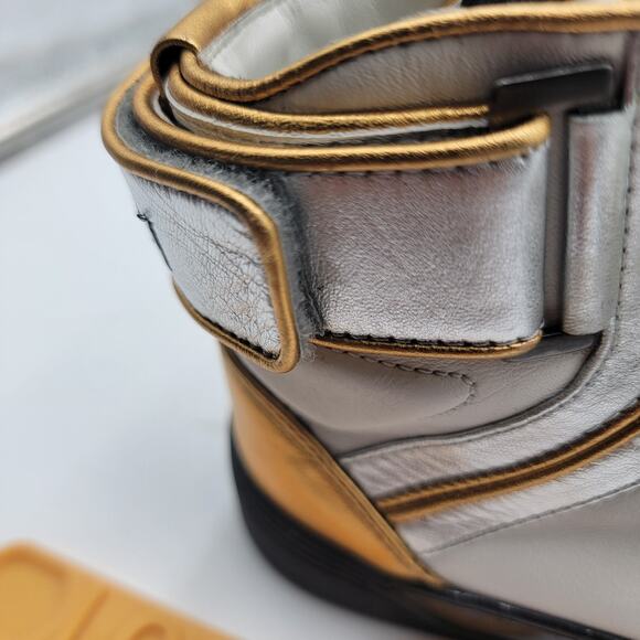 Gucci (388015) Interlocked GG Tri colored High Top Sneakers. Euro-35/U.S-5W 373 - Picture 11 of 13